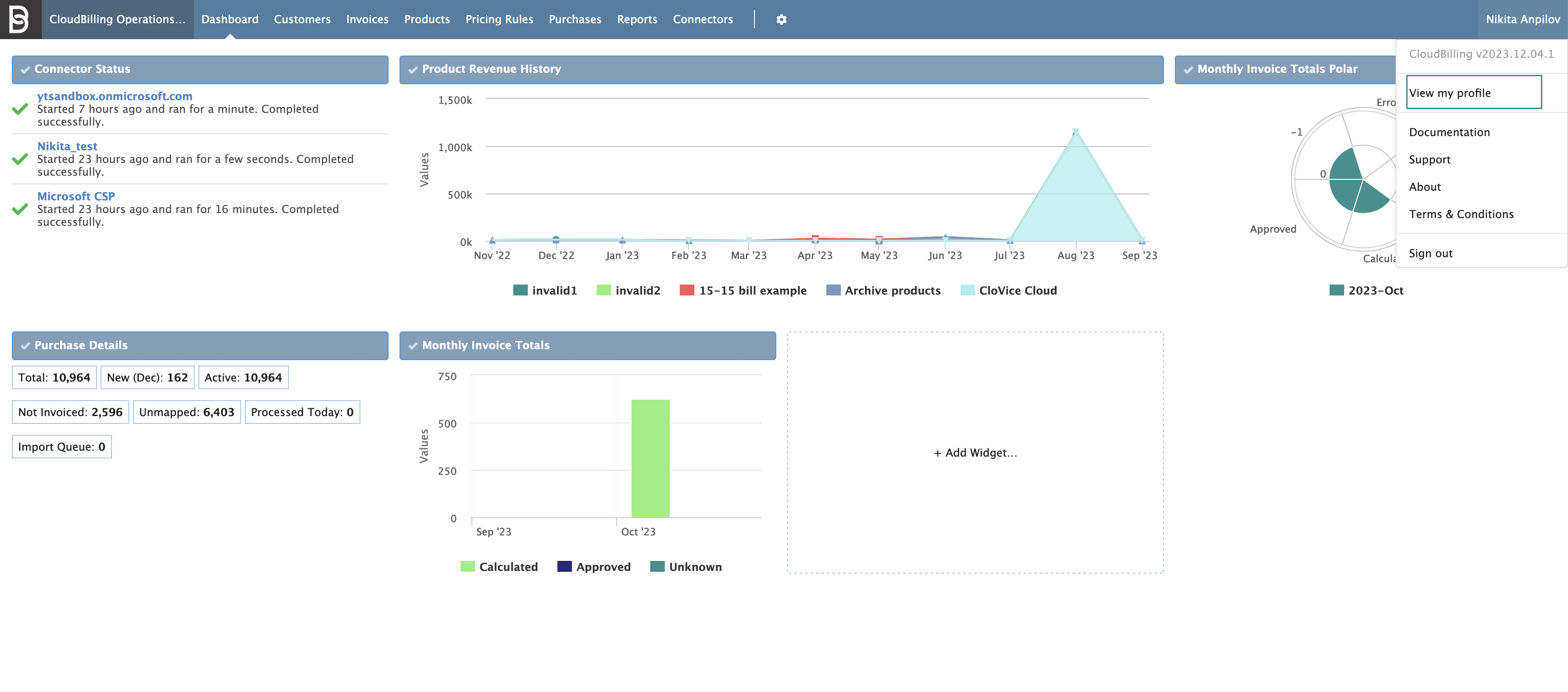 Figure AWS Connector 4: Security Credentials Navigation