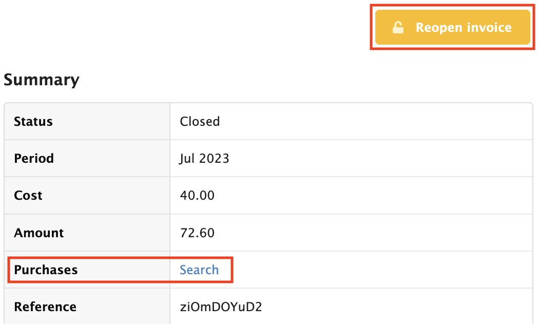 Figure Performing the Billing Run 1: Reopen Closed Invoice