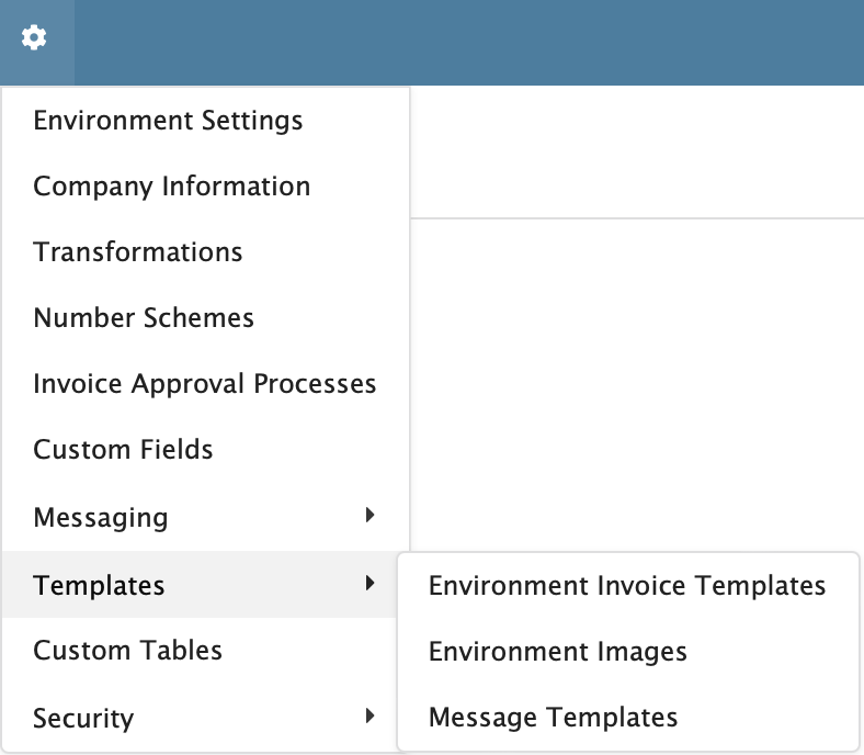 Figure Administration 12: Templates, different settings